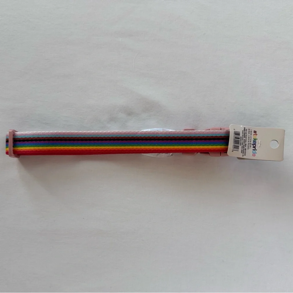 NWT Dog Collar, Rainbow, Pride, Extra Large